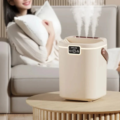 Portable Large Capacity Humidifier | 3 Nozzles High Mist USB Humidifier with Night Light for Bedroom Desk