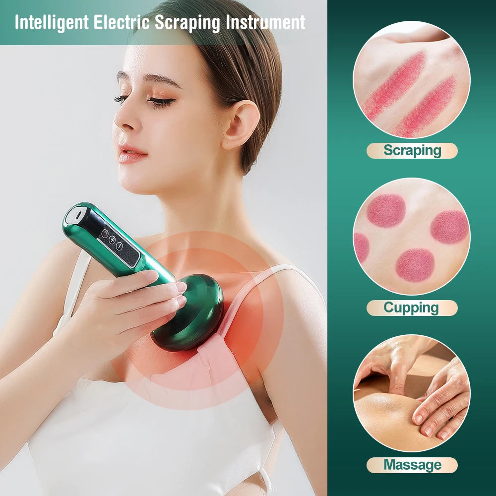Electric Massager, Anti Orange Peel Tissue Suction Can, Beauty And Health Scraping, Infrared Thermal Slimming Massage Thera