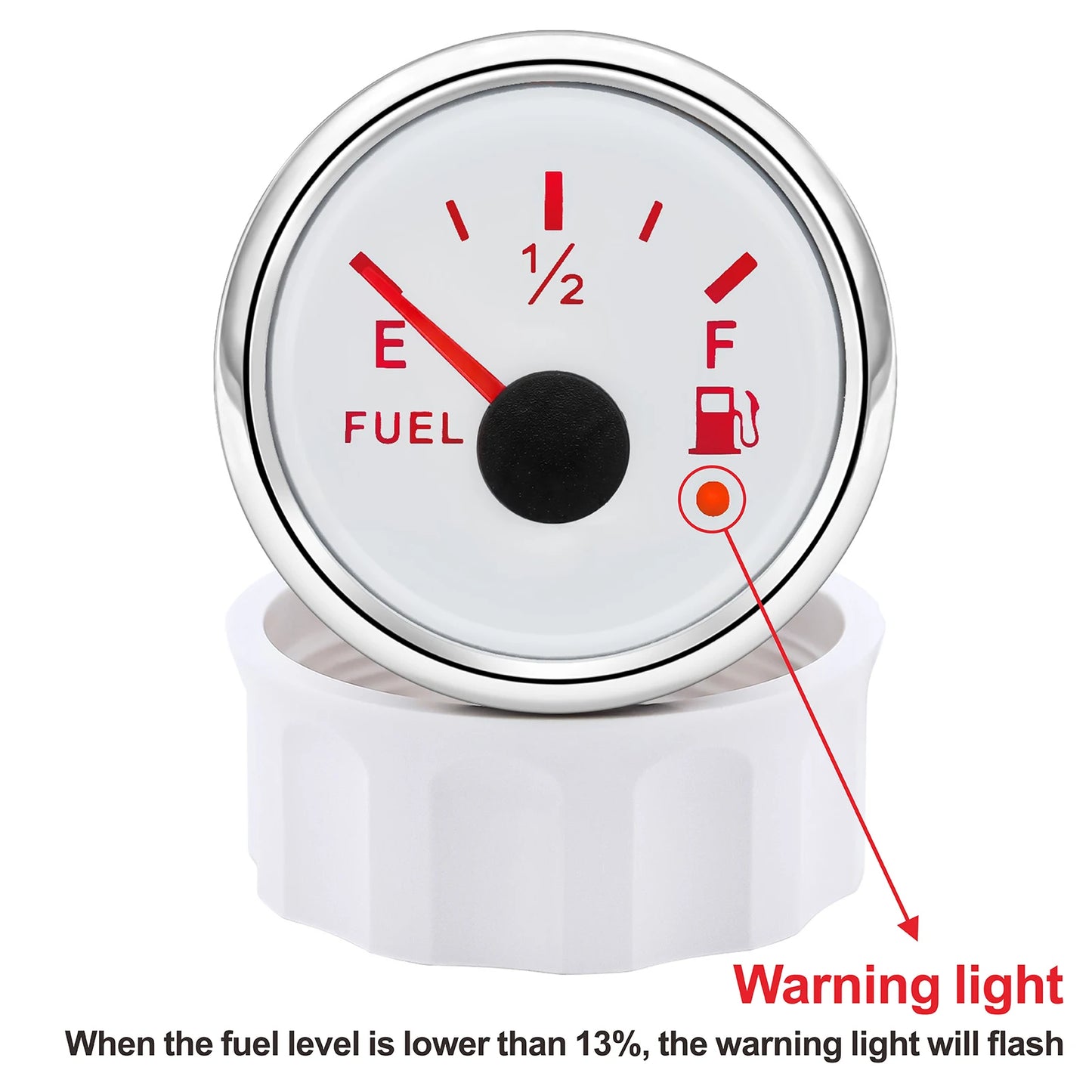 Car Marine Boat Boost Alarm Gauge 2‘’52mm Oil pressure Meter Water Level Fuel Temperature 12V 24V Voltmeter Accessories Meter