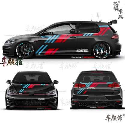 Car stickers For Volkswagen Golf8 MK5 MK6 MK7 GTI POLO customized exterior design sporty fashionable decals Vinyl  Accessories