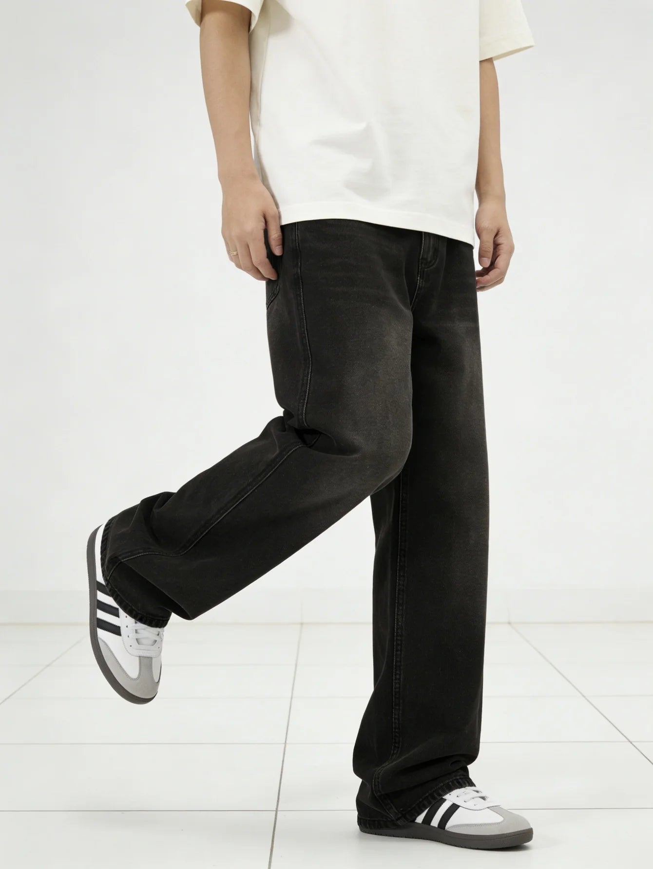 Baggy Black Y2K Jeans Unisex For Man Drip Original No accessories or belts included