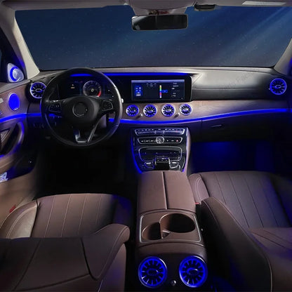 For Mercedes Benz E-Class W213 2016-2021 Led 64 Colors Air Vents AMG E43 E53 3D Rotating Tweeter Speaker Interior Ambient Light