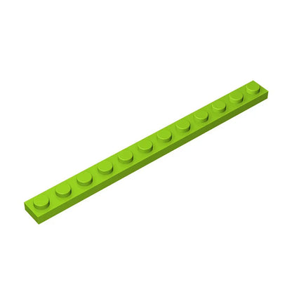 200pcs MOC Plate 1 x 12 Compatible 60479 Assembles Particles Building Blocks Parts DIY block bricks Tech Parts Toys