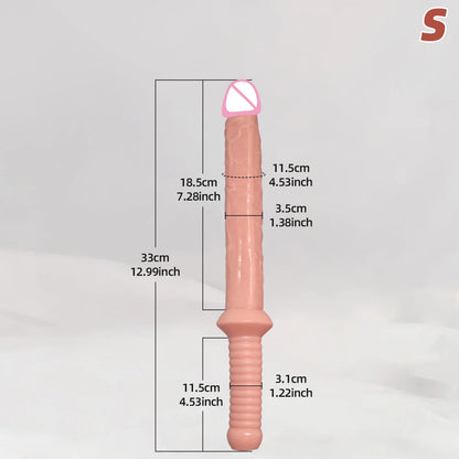 Adult Sex Toys Super Long Dildo with Handle Soft Penis Anal Plug Penetration Anal G-Spot Anal Stimulation Samurai Sword Big Dick