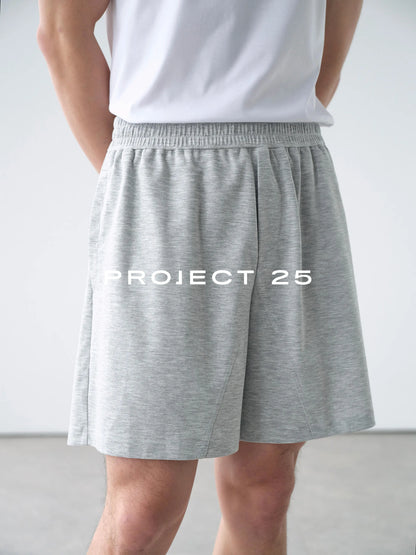 PROJECT 25 Men's 5-Point Shorts Lyocell SORONA Blend Cool Antibacterial Breathable Elastic Waist Sports Casual Summer New