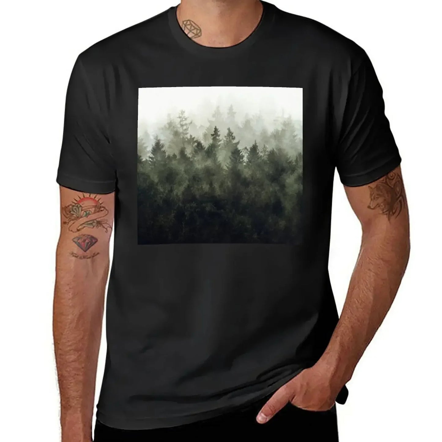 The Heart Of My Heart // Green Mountain Edit T-Shirt boys animal print plain sweat men graphic t shirts