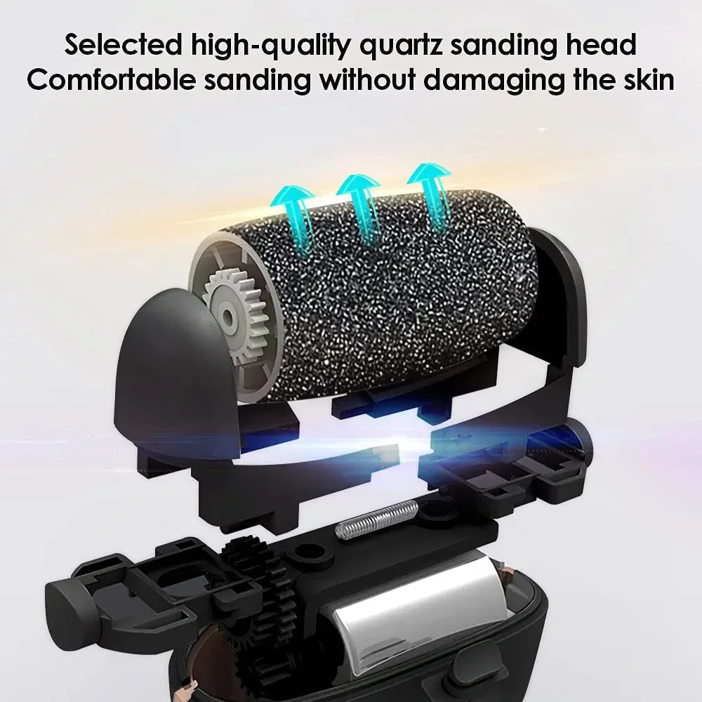 Waterproof Charged Electric Foot File for Heels Grinding Pedicure Tools Professional Foot Care Tool Dead Hard Skin Callus USB
