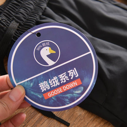 Men's Thickened down Pants Goose down Fashion Urban Style Casual Long Pants Warmth Locking Glue Not Puffy ODM Order