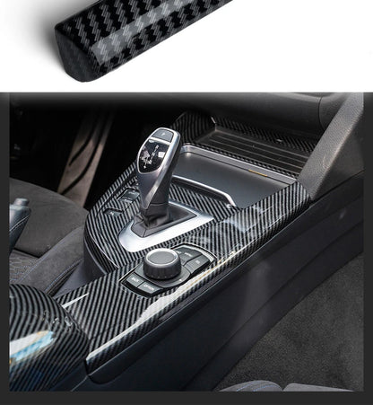 LHD Car Styling Carbon fiber Center Console Air outlet Panel Cover Trim Stickers frame For BMW F30 F31 F32 F34 F36 Accessories
