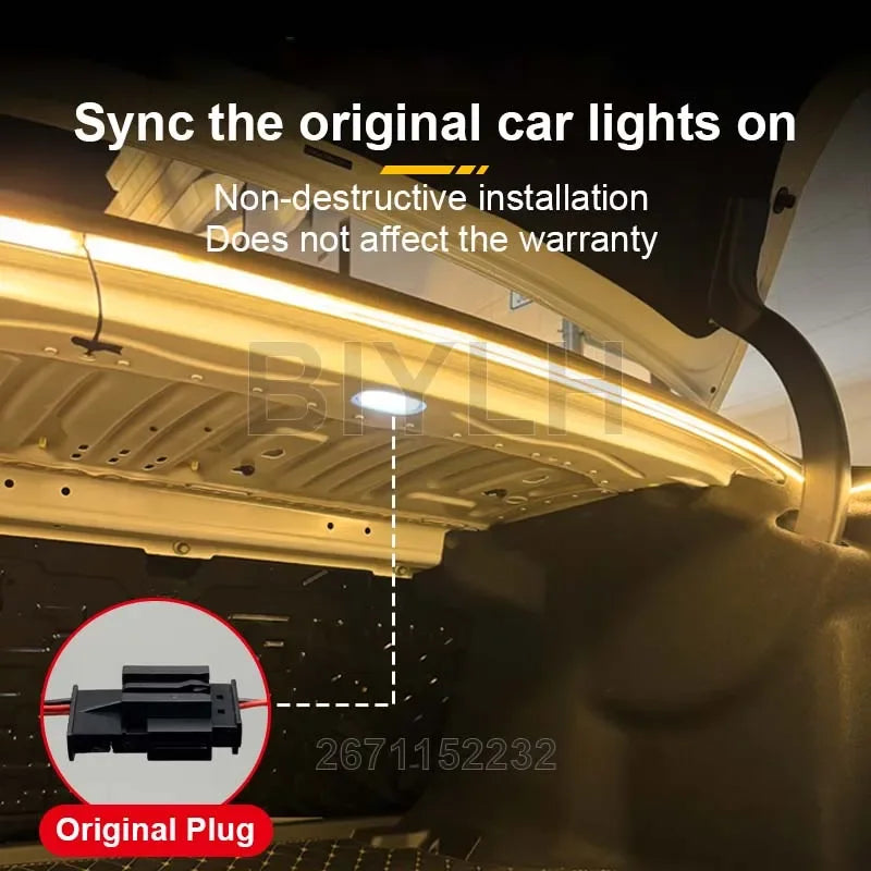 Car LED Atmosphere Light For Mercedes-Benz GLB Trunk Light Customized Tail Box Brightening Light Auto Interior Accessories