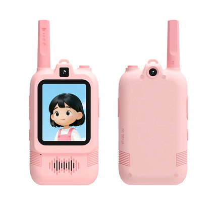 Kids Video Walkie Talkie With 2 Inch HD Screen Dual Camera Rechargeable One Click HD Call Intercom For Children Gadgets Technolo