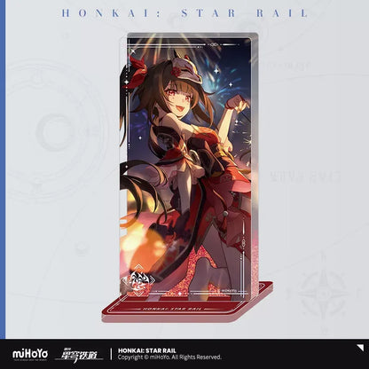 Sunsyea Honkai Star Rail Official Merch miHoYo Original Authentic Light Cone Series Acrylic Quicksand Ornament Himeko Seele