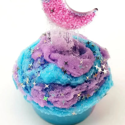 60ml DIY Moon Snowflake Butter Clay Kit-Non-Sediment Slime, Decompression Activity Playset, Fluffy Mud Toy