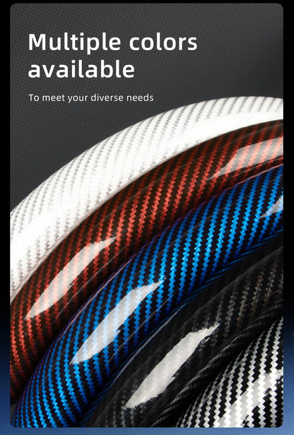 Suitable for Chery Carbon Fiber Texture Steering Wheel Cover with Segmented Quick-Release Design, Durable, for Models Such as Tiggo 2 3 4 7 8 9 Pro Max Csh Arrizo 6 Cross C5 J6 E5 Omoda 5 Gt Eq7