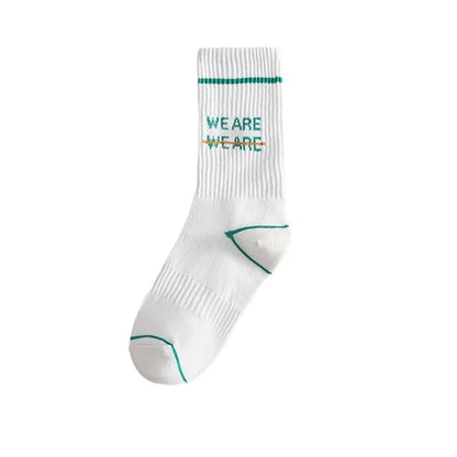 5 Pairs Men's Socks Set Casual Korean Retro Simple Verstaile Preppy Style Retro Sports Comfortable High-quality Cotton Socks