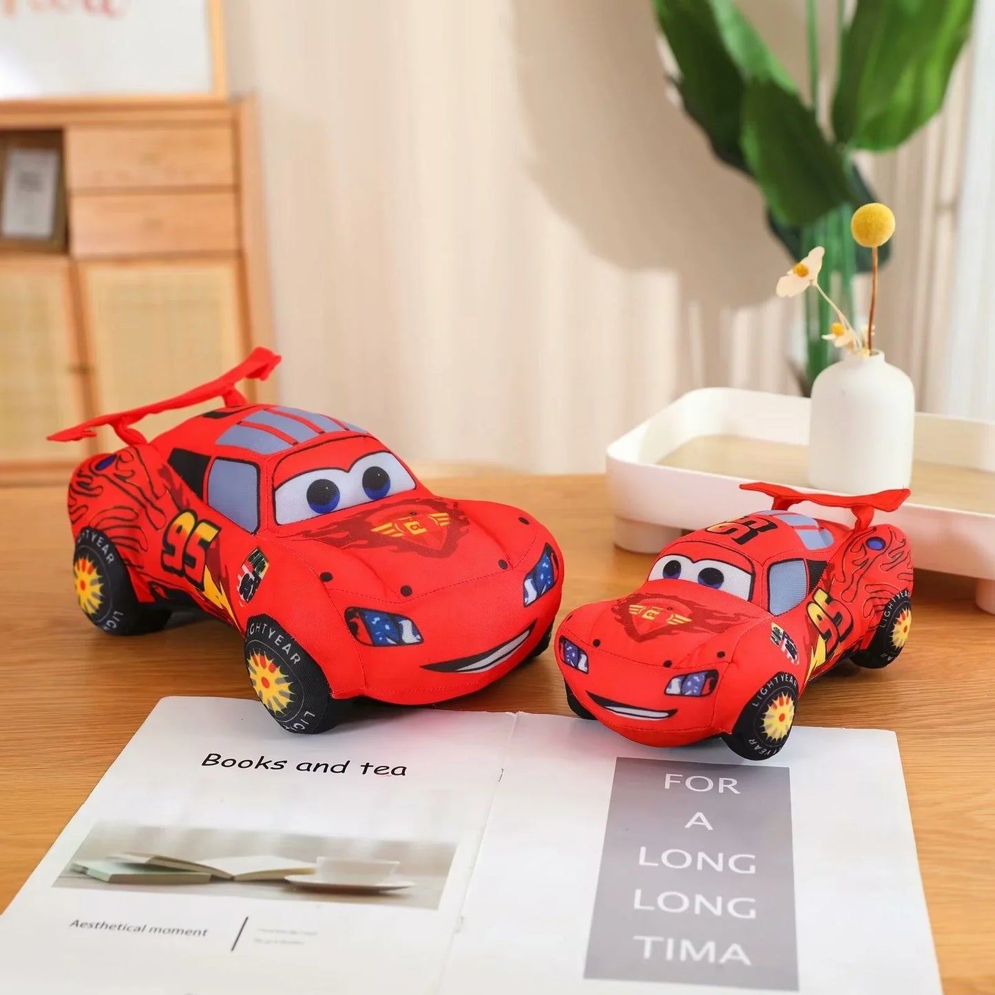 Cartoon Lightning McQueen Plush Toy Stuffed Cars Movie Anime Plushies Lovely Red Race Car Doll Home Decor Birthday Gifts