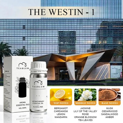 TEABLUM 100ML Aromatic Hotel Essential Oil Hotels Home Air Freshener Pure Plant Essential Oil Alcohol Free for Electric Diffuser