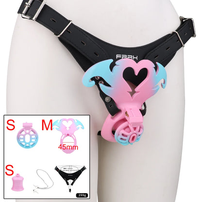 LICKER ABS Ventilate Chastity Cages Penis Bondage Cock Lock With Loyalty Belt BDSM Sex Toys For Men Gay Sissy Erotic Accessories