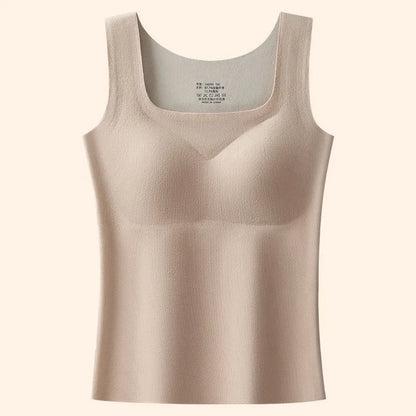 M-2XL For 40-75kg German Velvet Thermal Tank Top Women With Chest Pad Autumn and Winter Thickened Seamless Underwear