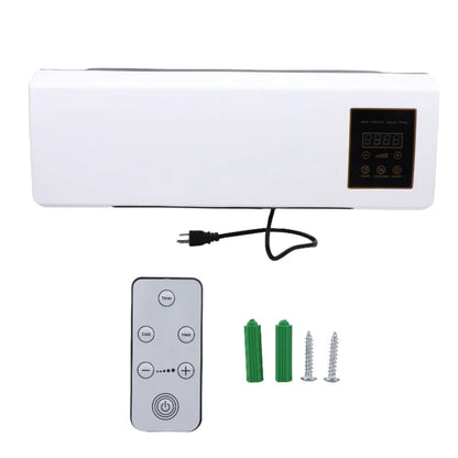 1800W Wall Air Conditioner Heating Cooling Multi Speed Remote Controlled Mounted Unit For Home Use