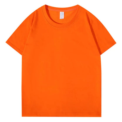 100% Cotton T-shirt Custom Logo Print Image Men and Women Clothes Diy Enterprise Embroidery Team Culture Short Sleeved Tops