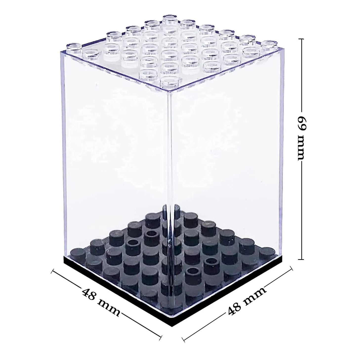 Minifigures Acrylic Display Case Acrylic Building Block Display Box for Building Blocks Dust-proof Storage for Action Figures