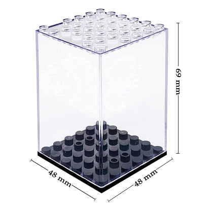 Minifigures Acrylic Display Case Acrylic Building Block Display Box for Building Blocks Dust-proof Storage for Action Figures
