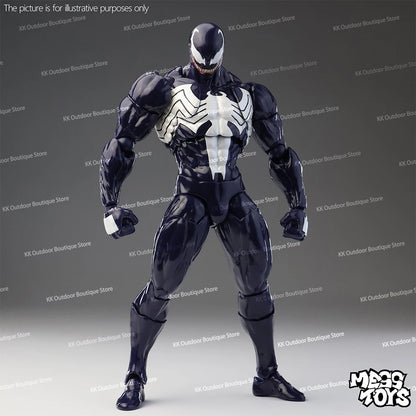 NEW Mess Toys Venom Lethal Neighbor Spider Man Symbiotic Black Suit Messtoys Spiderman Anime Action Figure Model Doll Gifts Toys