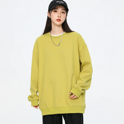 Autumn Oversized Purple Sweatshirts for Women Casual Streetwear Hoodies Women 2024 Female Long Sleeve Crewneck Pullovers Tops