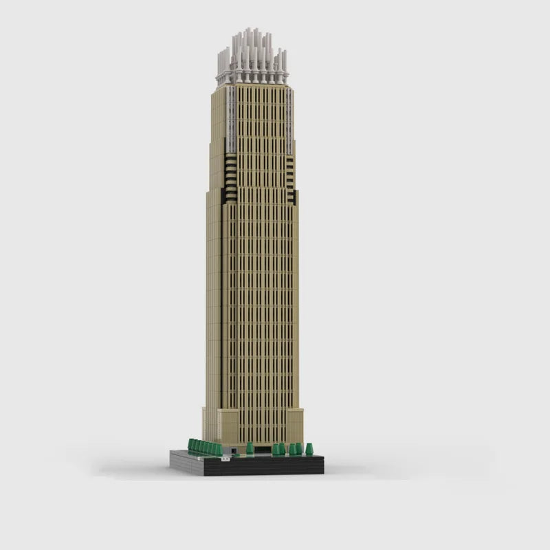 Street View Model MOC Building Bricks Bank Of America Corporate Center Modular Technology Children Holiday Gifts Assemble Toys