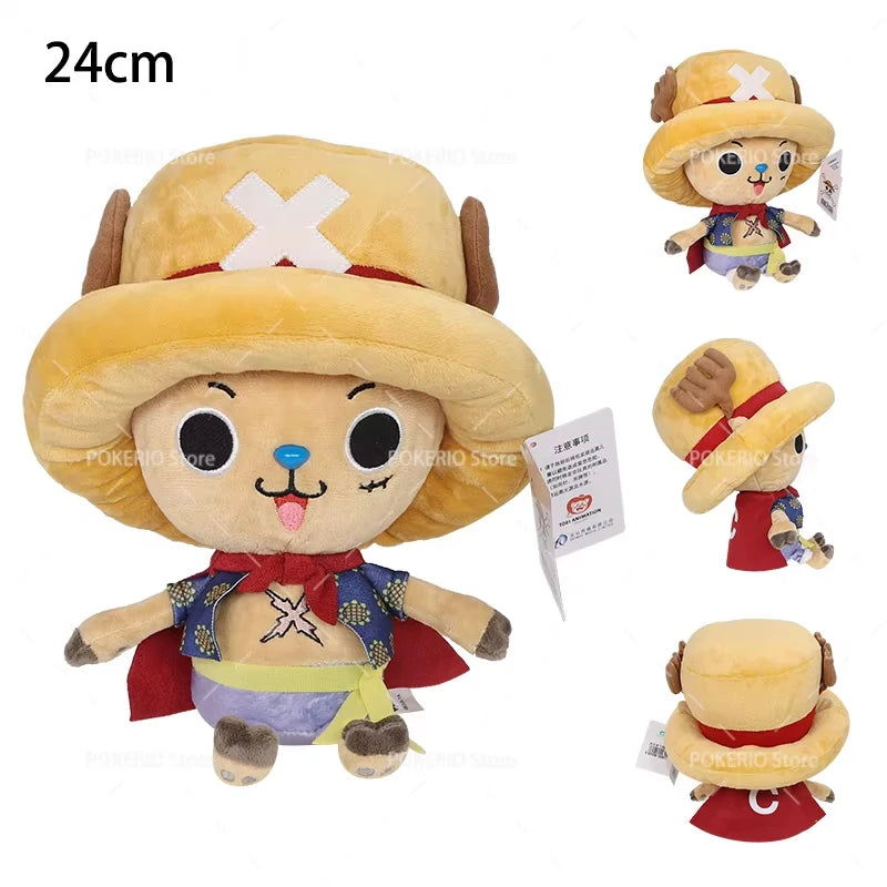 New Original One Piece Plush Luffy Chopper 30cm Cute Face Tony Tony Chopper Stuffed Anime Doll Toy Birthday Gift