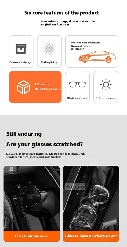 Car Glasses Box Sun Visor Glasses Holder For EBRO S700 EBRO S800 S400 2025 Shock-proof Eyeglasses Storage Case Car Accessories