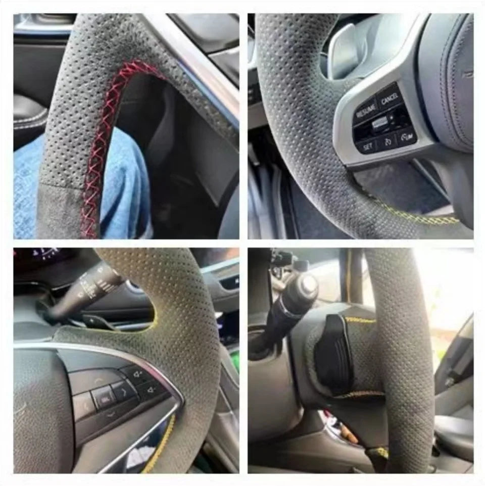 Suede 5F Mk3 Mk4 Cupra Ateca Tarraco Formentor 2013-2025 Non-Slip Sport Grip Wrap Accessory Steering Wheel Cover For SEAT Leon