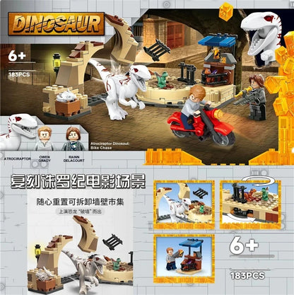 2026NEW Dinosaur World Series 75938 Tyrannosaurus Rex vs. Mecha Dinosaur Little Velociraptor Great Escape Children's Toy Gift