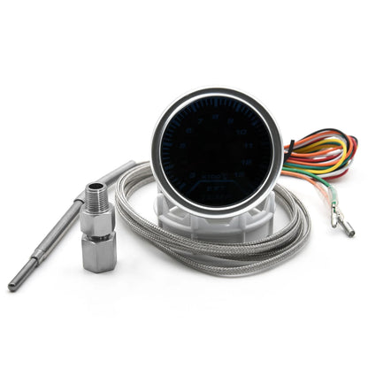 AD 52mm Water Temperature Gauge + 10mm Sensor  Boost Gauge Bar Psi Vacuum Oil Temp Press Voltmeter Tachometer RPM Car Gauge Pods