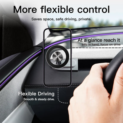 YZ Car Phone Mount 360° Magnetic for Tesla Model Y YL Model 3 Highland Juniper 2026 Foldable Dashboard Phone Stand Accessories