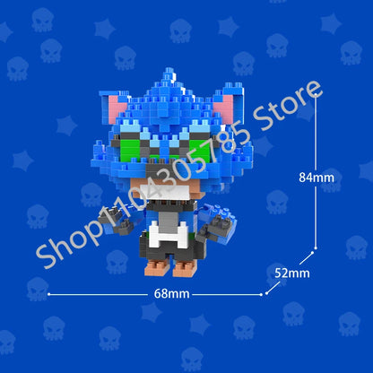 Mini Anime Brawl Stars Figures Pack Fashion Original Decorations Cartoon Heroes Model Dolls Boys Christmas Gifts Collectible