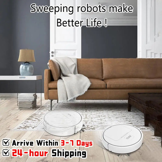 3-in-1 Robot Vacuum Cleaner USB Rechargeable Smart Navigation To Avoid Objects Automatic Cleaning Sweeping Machine Robot Vacuum