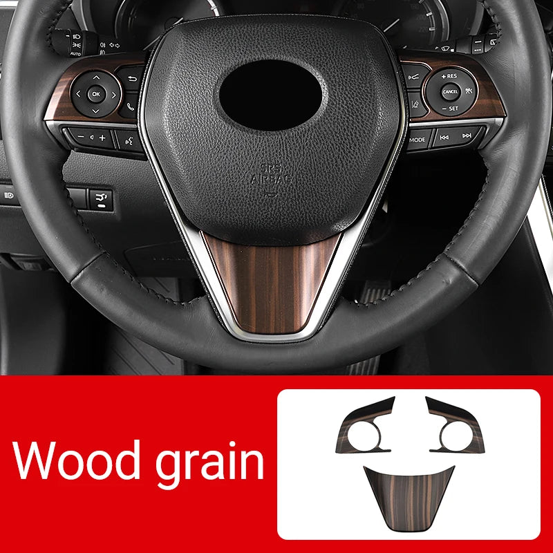 For Toyota Camry XV70 70 2018 2019 2020 2021 2022 2023 ABS Car Steering Wheel Button Panel Trim Cover Decorative Sticker