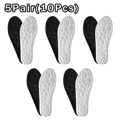4D Cloud Cushion Insoles for Sneakers Arch Support Breathable Inserts Soft Comfort Pads for Plantar Fasciitis & All-Day Standing