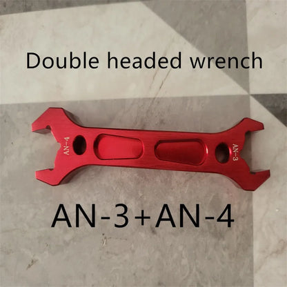 AN3 AN4 AN6 AN8 AN10 AN12 aluminum wrench joint tool socket wrench tool kit double head joint disassembly wrench Repair tools