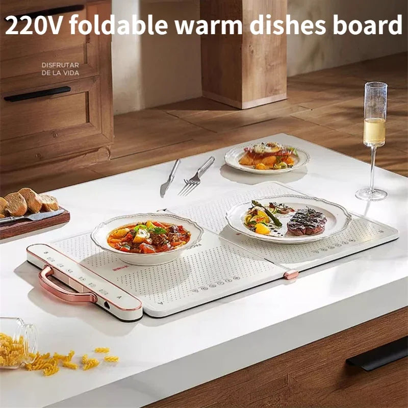 220V Foldable Warm Dishes Board Large Capacity Hot Plate Home Insulation Board Kitchen Appliance Electric Beverage Warmer кружка