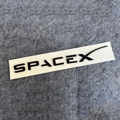 3D ABS Letters Sticker SPACEX For Tesla Rear Tailgate Trunk Emblem Badge Car Stickers Decal for Model 3/Y/X/S