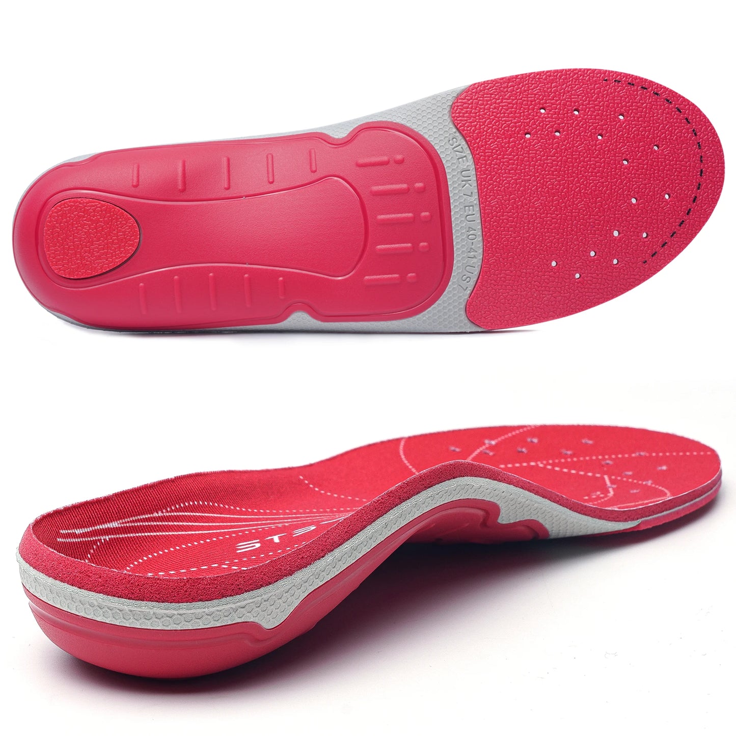 Arch Heavy Support Pain Relief Orthotics  Flat Foot Heel Pads Plantar Fasciitis Work Boots Insole Inserts for Men and Wome