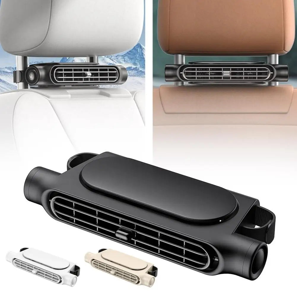 Car Seat Fan USB Charging High Power Backrest Pillow Car Fan Auto Summer Supplies Cooling