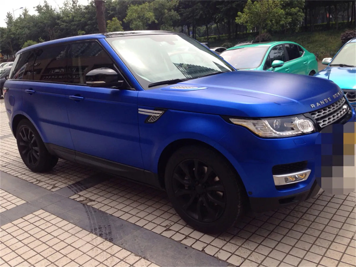 Multiple Colors Ice Metallic Matte Chrome Vinyl Car Wrap Film with Air Release Satin Car Stickers Foil