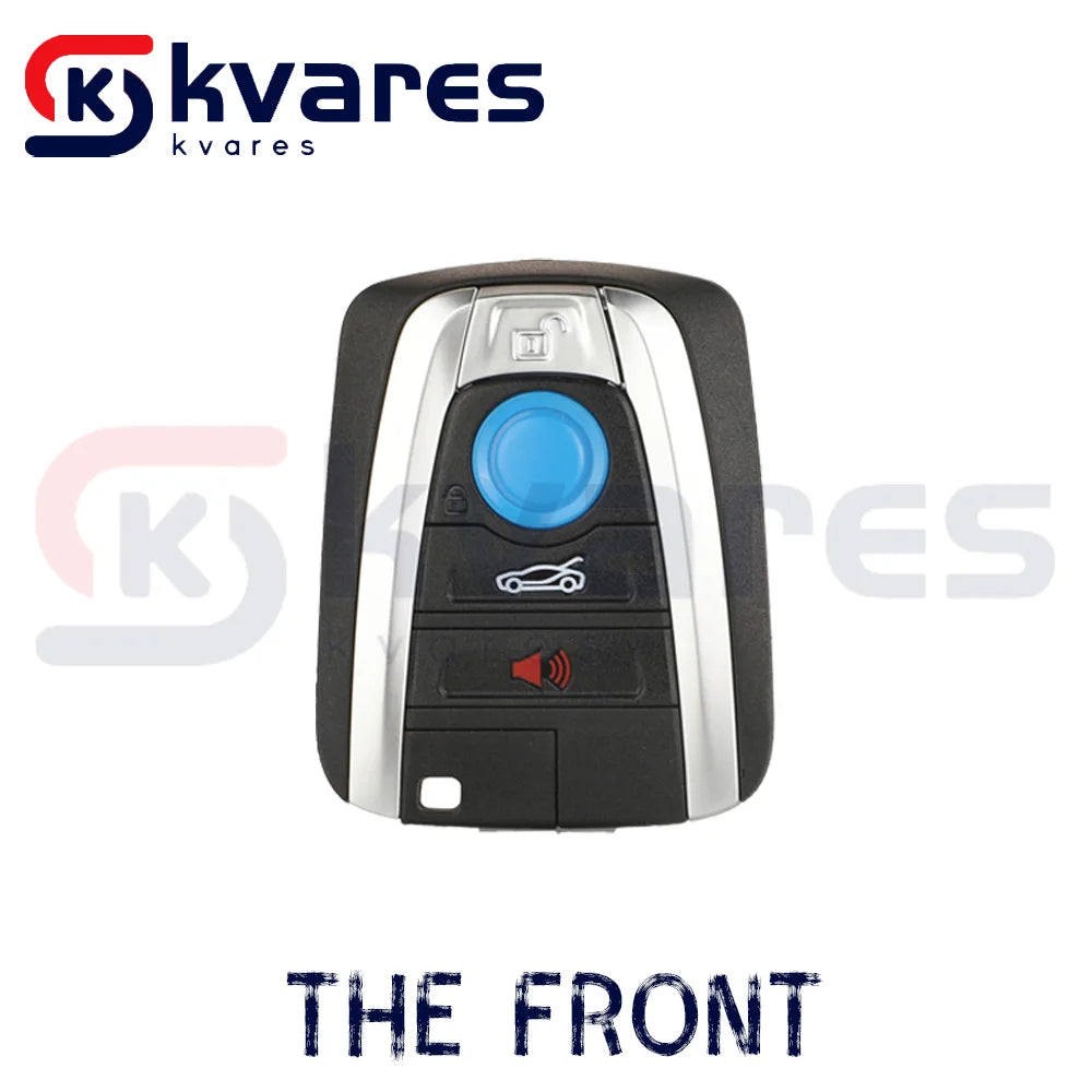 CHWARES 315/433/868 3+1/4 Button Smart Remote Car Key Shell Fob Case For BMW I3 I8 2014 2015 2016 2017 2018 With Uncut Key Blade