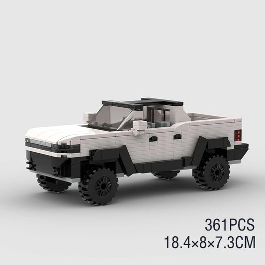 MOC Speed Sports Super Race Car Model Building Blocks Pickup Police Bricks City Racing Vehicle SUV Technical Rally Sport Toy