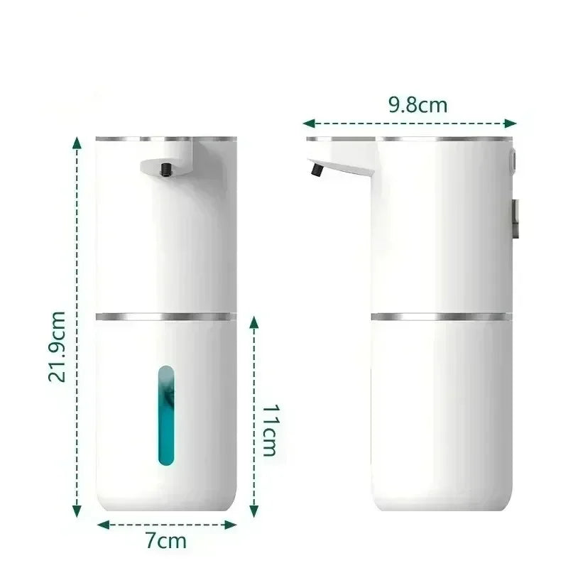 380ML Automatic Foam Soap P11 Dispenser Bathroom Smart Washing Hand Machine With USB Charging White ABS Material