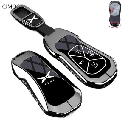 Premium Zinc Alloy Key Cover Case for XPENG G9/G6/G7/P5/P7+/G3i/MONA M03 (2025) - Protective Key Fob Shell Keybag Keychain
